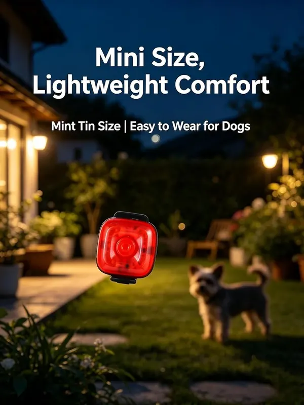 ChayWillow Rechargeable LED Dog Collar Light – IPX4 water resistance for light rain