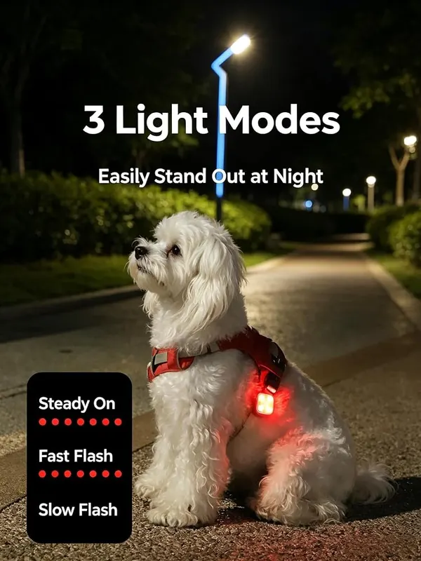 ChayWillow Rechargeable LED Dog Collar Light – product photo 7 of 8