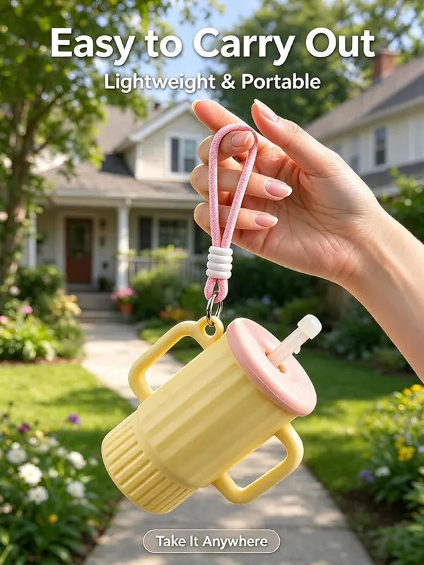 ChayWillow Silicone Sippy Cup 250ml – Easy grip dual handles