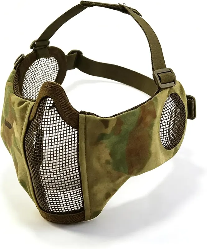 ChayWillow Tactical V14 Steel Mesh Half Face in Black