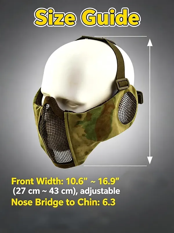 ChayWillow Tactical V14 Steel Mesh Half Face – Built for intense outdoor activities