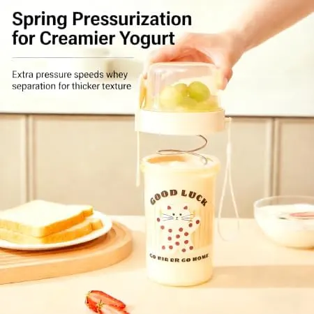 ChayWillow Yogurt Strainer & Cheese Maker – Dual-layer design for yogurt and toppings