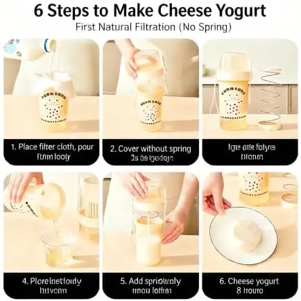 ChayWillow Yogurt Strainer & Cheese Maker – Leak-proof seal with detachable lanyard
