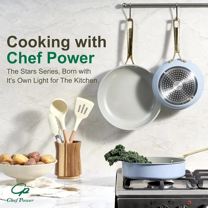 Chef Power Ceramic Frying Pan Light Blue – product photo 7 of 7