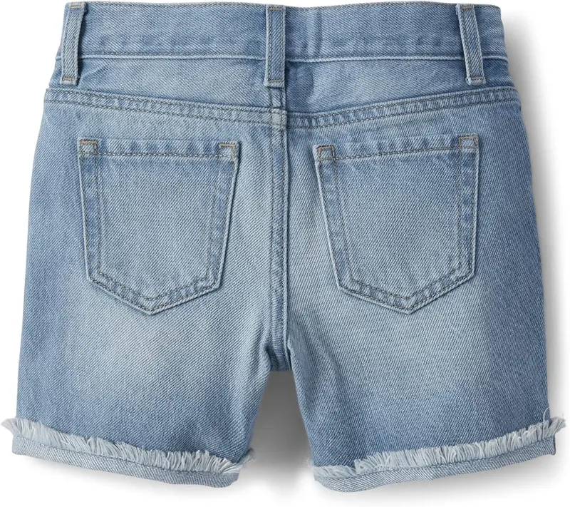 The Children’s Place Distressed Denim Midi Shorts – MIDI SHORTS — A must-have staple that pairs