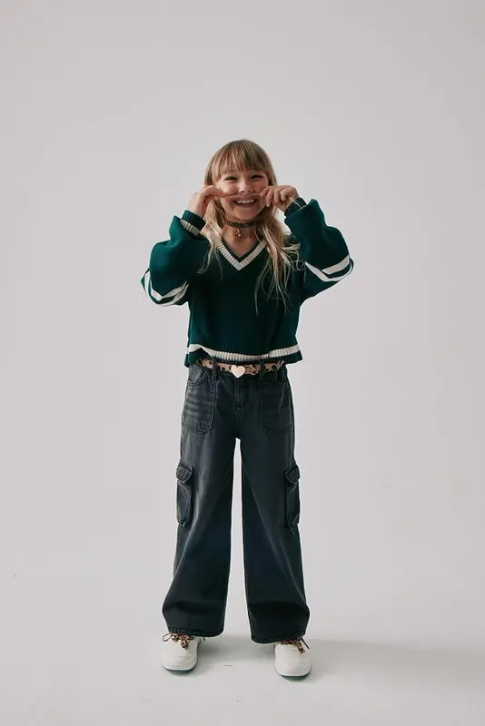 The Children’s Place Girls,Baggy Jeans,Thunder Wash Cargo,5 – product photo 2 of 6