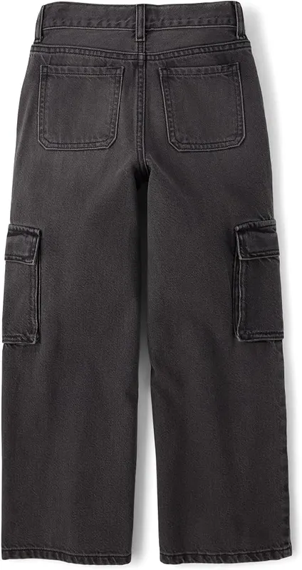 The Children’s Place Girls,Baggy Jeans,Thunder Wash Cargo,5 – product photo 5 of 6
