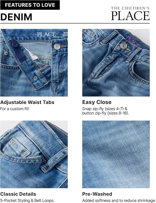 The Children’s Place Girls,Baggy Jeans,Thunder Wash Cargo,5 – product photo 6 of 6
