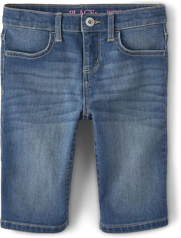 The Children’s Place Denim Skimmer Shorts Rose Wash in Rose Wash