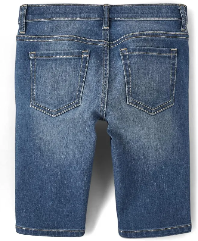The Children’s Place Denim Skimmer Shorts Rose Wash – SKIMMER SHORTS — A must-have staple that pairs