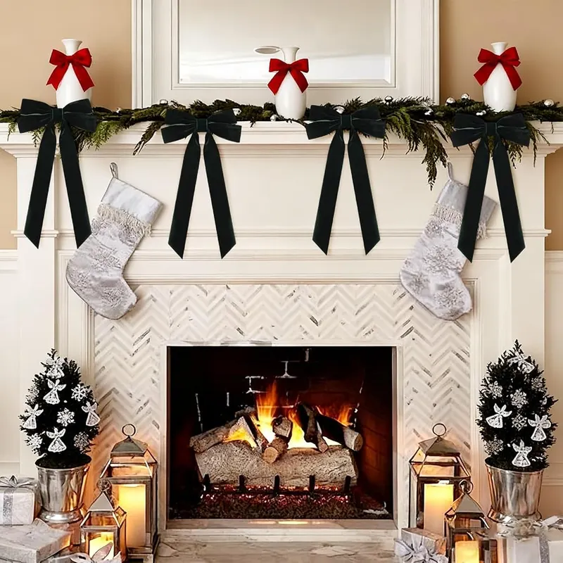 Generic Christmas Bow 20pcs Red Comfortable Fabric – product photo 5 of 7
