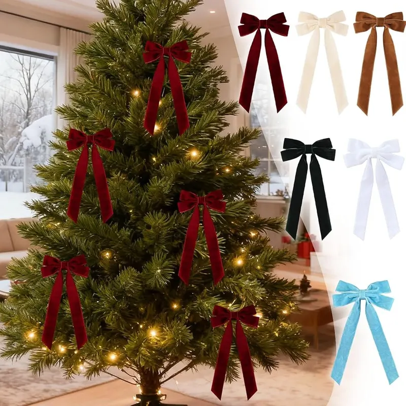 Generic Christmas Bow 20pcs Red Comfortable Fabric – product photo 7 of 7