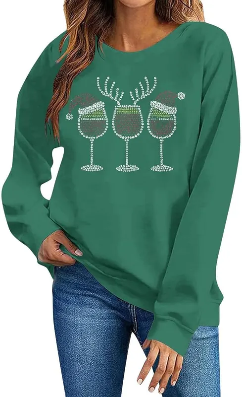 Christmas Sweatshirt Green01 – product photo 5 of 5