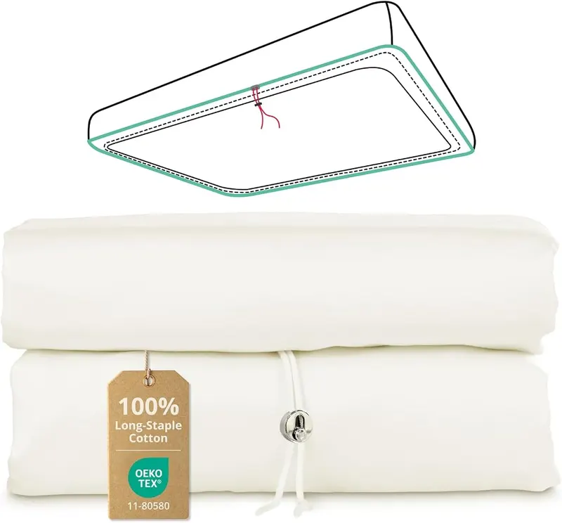 CieloCloud Twin Fitted Sheet Only in White