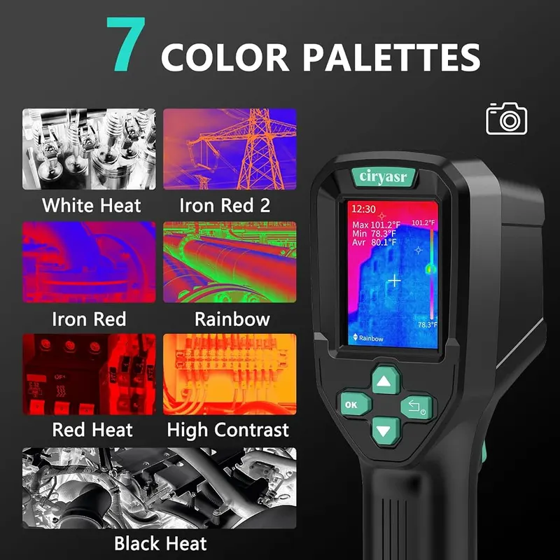 CIRYASR Thermal Imaging Camera – 3000mAh battery with Type-C charging