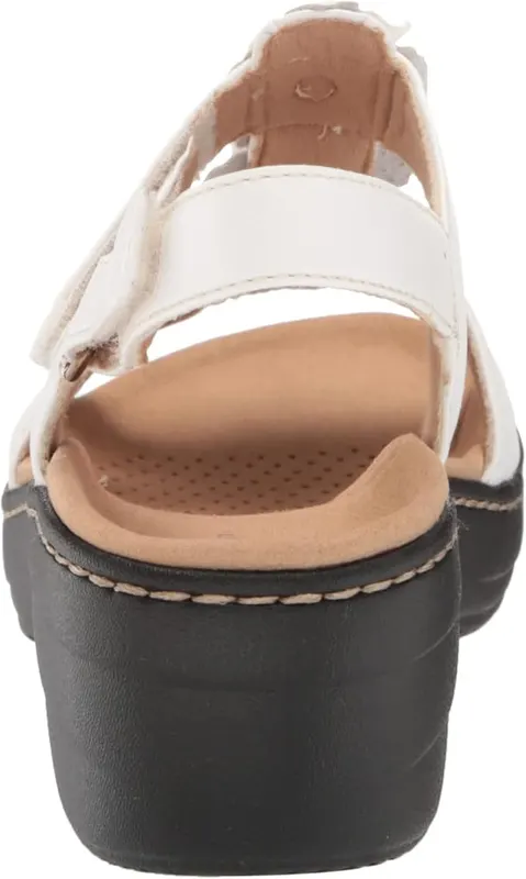 Clarks Merliah Sheryl Heeled Sandal – A striking sandal in summery white, Merliah Sheryl’s