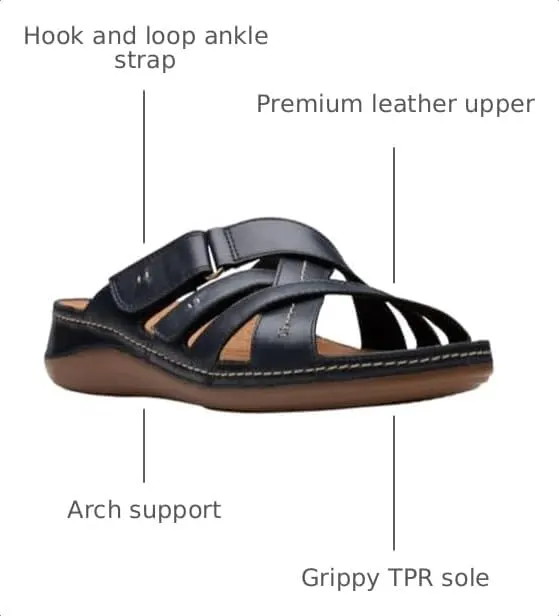 CLARKS Women’s Cecily Slide – Breathable suede sock lining