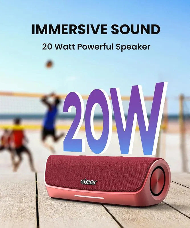 Cleer Scene Portable Bluetooth Speaker – IPX7 certified, shockproof shell