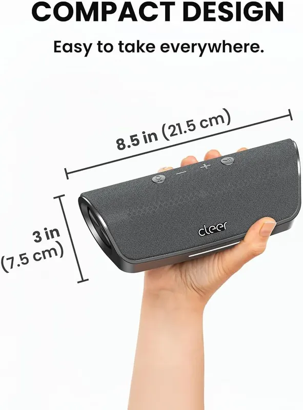 Cleer Scene Wireless Bluetooth Speaker – IPX7 waterproof, shockproof body