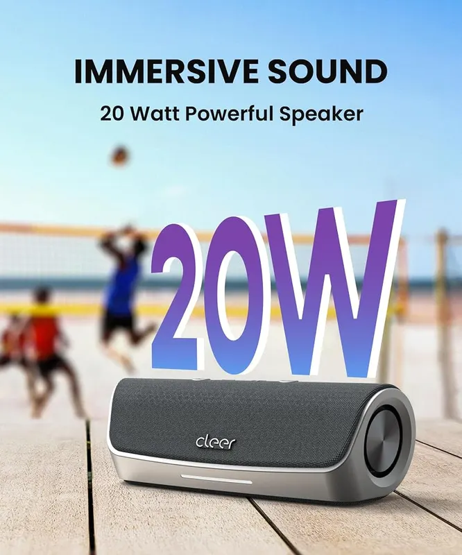 Cleer Scene Wireless Bluetooth Speaker – Up to 12 hours of playback