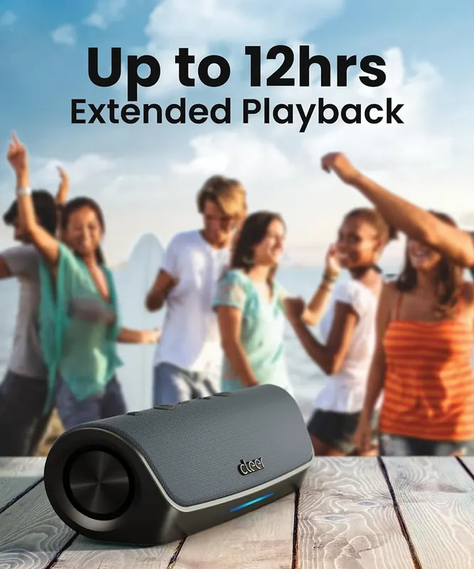 Cleer Scene Wireless Bluetooth Speaker – USB-C fast charging port