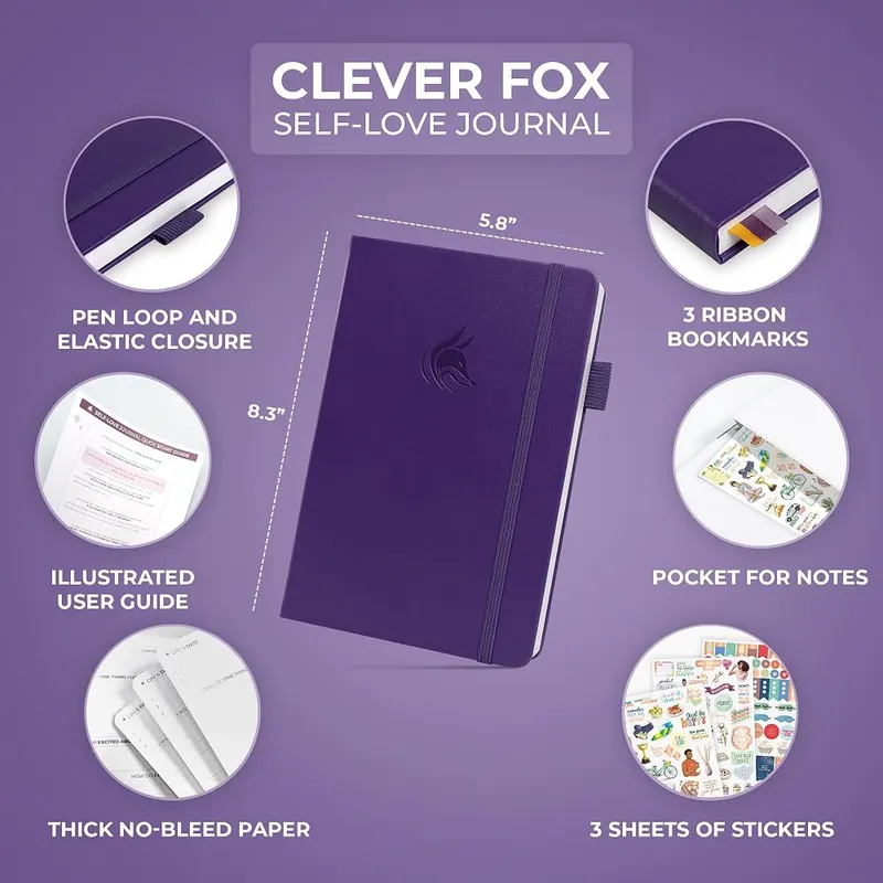 Clever Fox Self-Love Journal – 60-Day Money-Back Guarantee