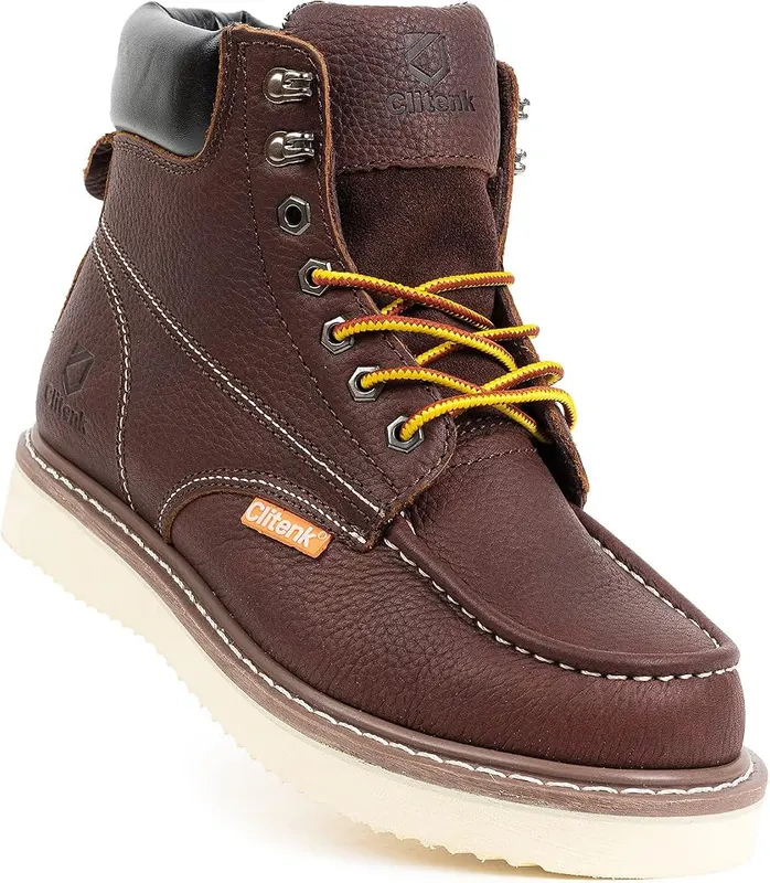Clitenk Work Boots 6″ Moc Toe – Durable & Solid