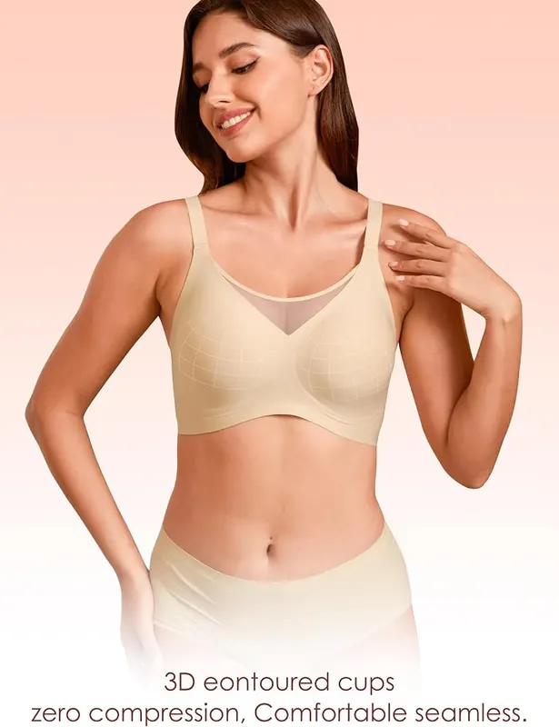 COCOMARTS Jelly Bras – Deep V neckline with metal buckle
