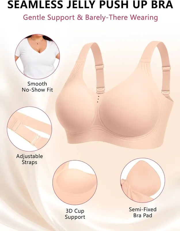 COCOMARTS Jelly Bras Nude – 360 degree jelly band