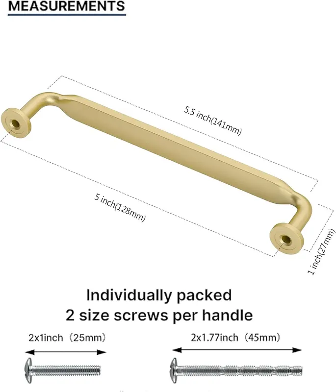 Coinkoly Brushed Gold Cabinet Handles Kitchen Pulls – Cabinet Hardware Widely Compatible