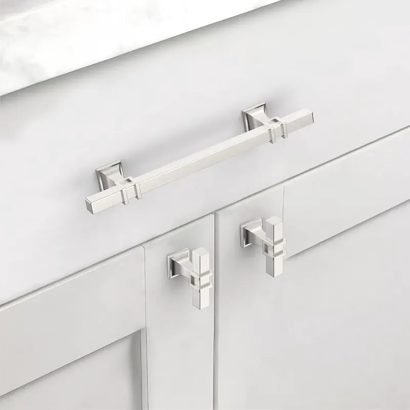 Coinkoly Brushed Satin Nickel Cabinet Handles Kitchen – product photo 4 of 6