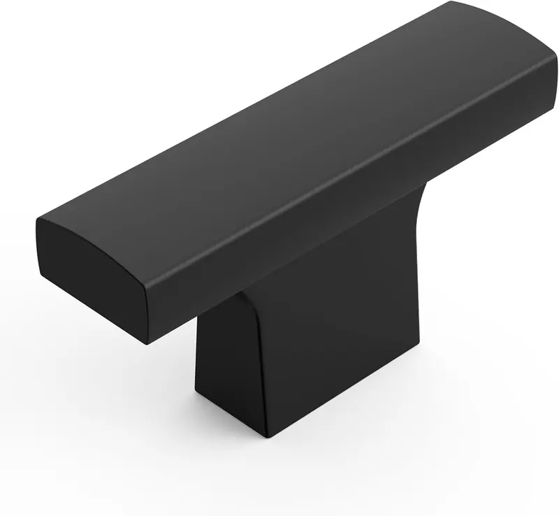 Coinkoly Matte Black Cabinet Knobs Round Drawer