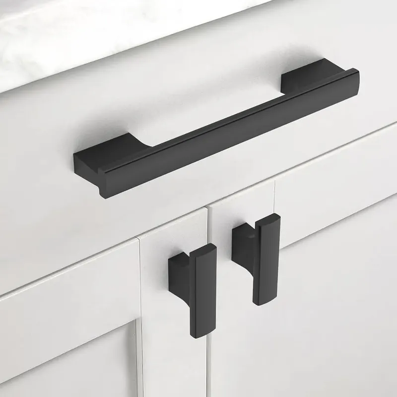 Coinkoly Matte Black Cabinet Knobs Round Drawer – product photo 3 of 7