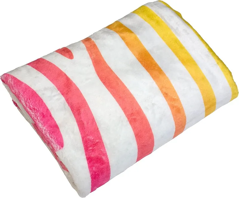 College Covers Everything Comfy Zebra Print Decorative Throw – product photo 2 of 8