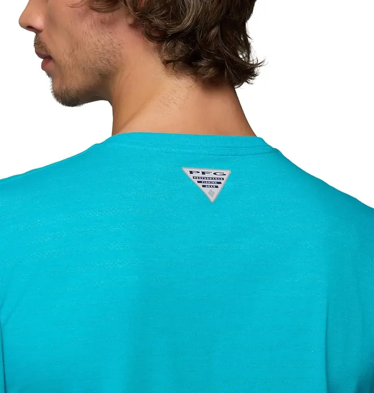 Columbia Men’s PFG Freezer Short Sleeve Tee Ocean Teal – Built to Last