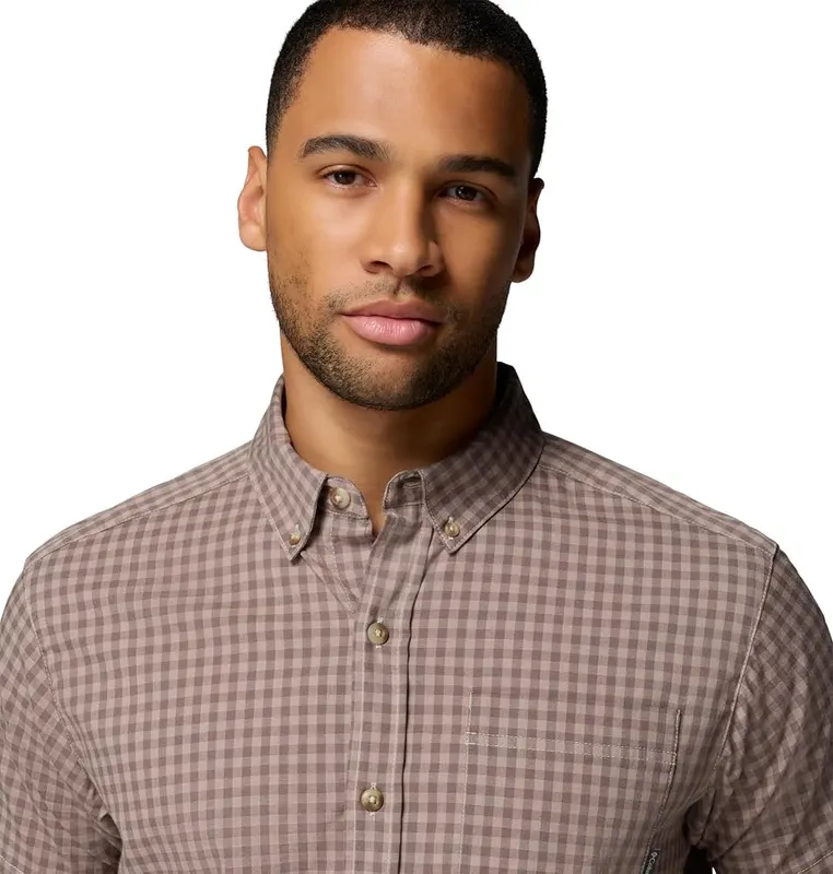 Columbia Men’s Rapid Rivers II Short Sleeve Iron/Rapid Rivers Gingham – Comfort Stretch