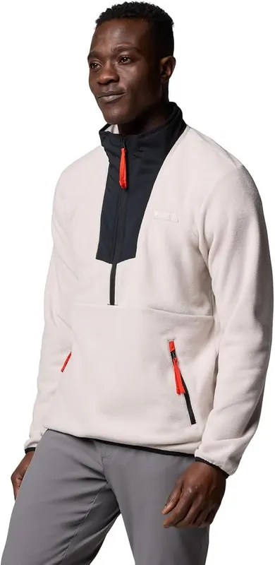 Columbia Men’s Sequoia Grove Half Zip Fleece Dark Stone/Black – product photo 4 of 4