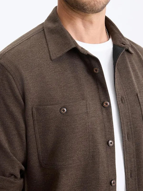 Comdecevis Mens Button Down Shirt Jacket Casual – product photo 6 of 7