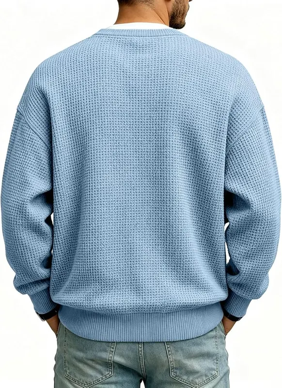 Comfort Layered Waffle Tee Men Waffle Thermal – product photo 7 of 7
