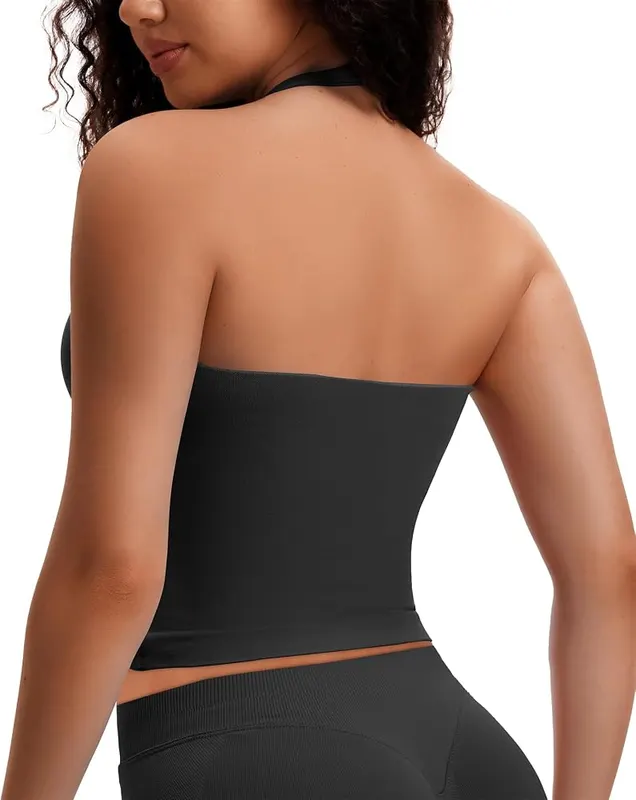 Comper Halter Workout Tops – Flattering halter neck design