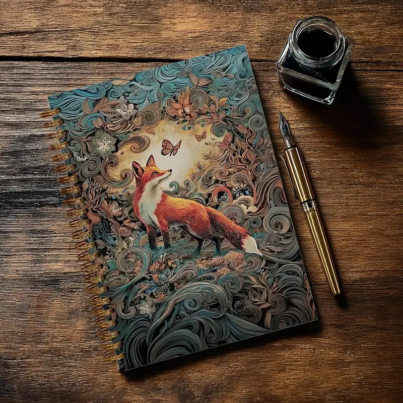 CONQUACKULATIONS Journaling Notebooks A5 – Aesthetic Spiral Notebook Journal for Women Men Adorned