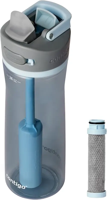 Contigo Wells AUTOSPOUT Plastic Filter Water Bottle in Dark Ice