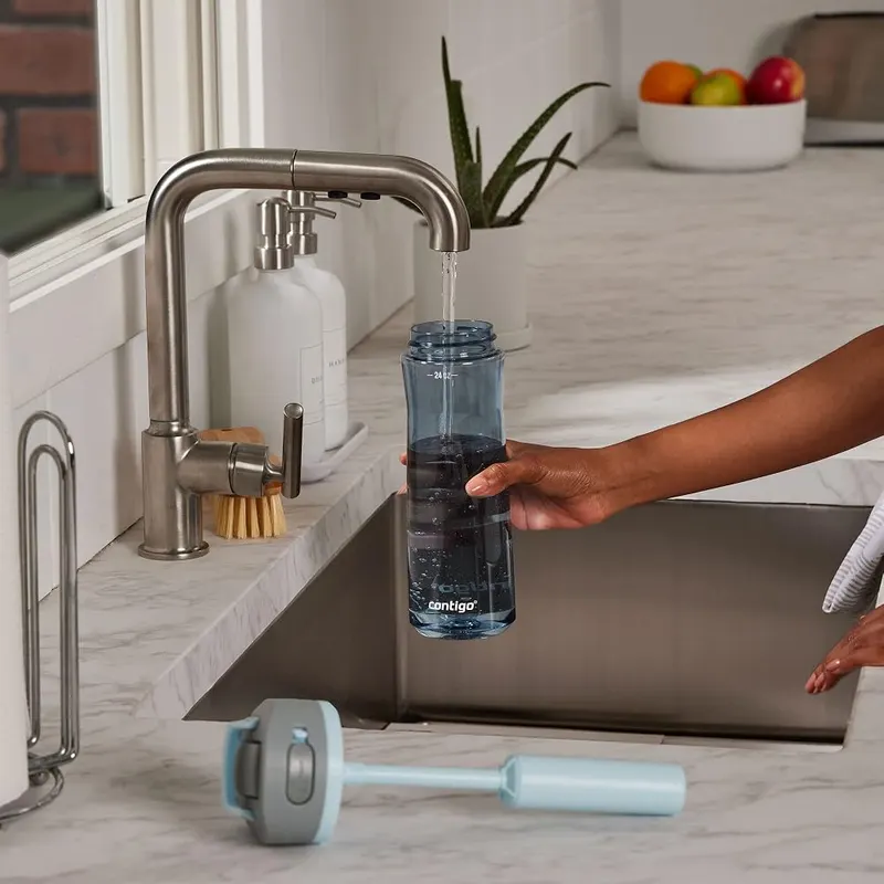 Contigo Wells AUTOSPOUT Plastic Filter Water Bottle – Easy to Clean