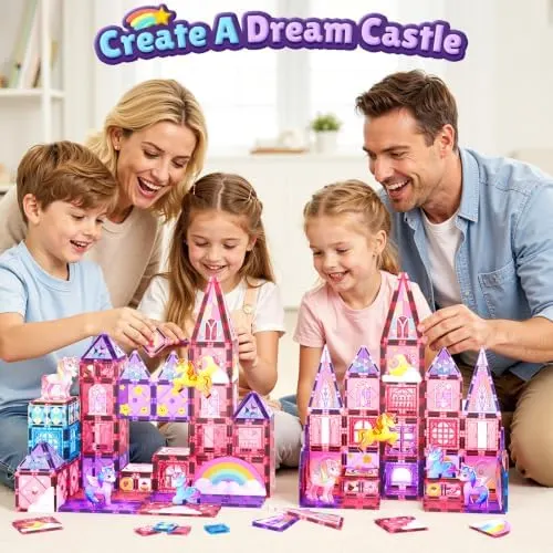 Coodoo Magnetic Tiles Unicorn Toys – montessori inspired stem learning experience