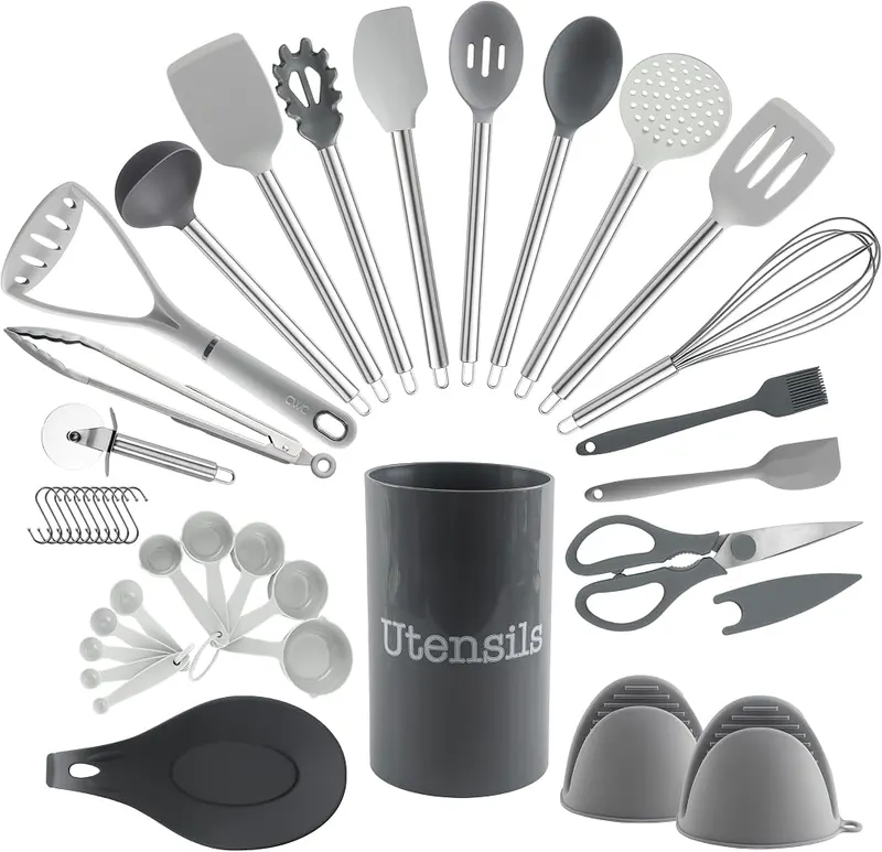 COOK WITH COLOR Silicone Cooking Utensils