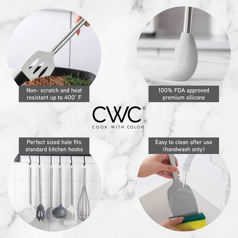 COOK WITH COLOR Silicone Cooking Utensils – Cook with Color will give you all