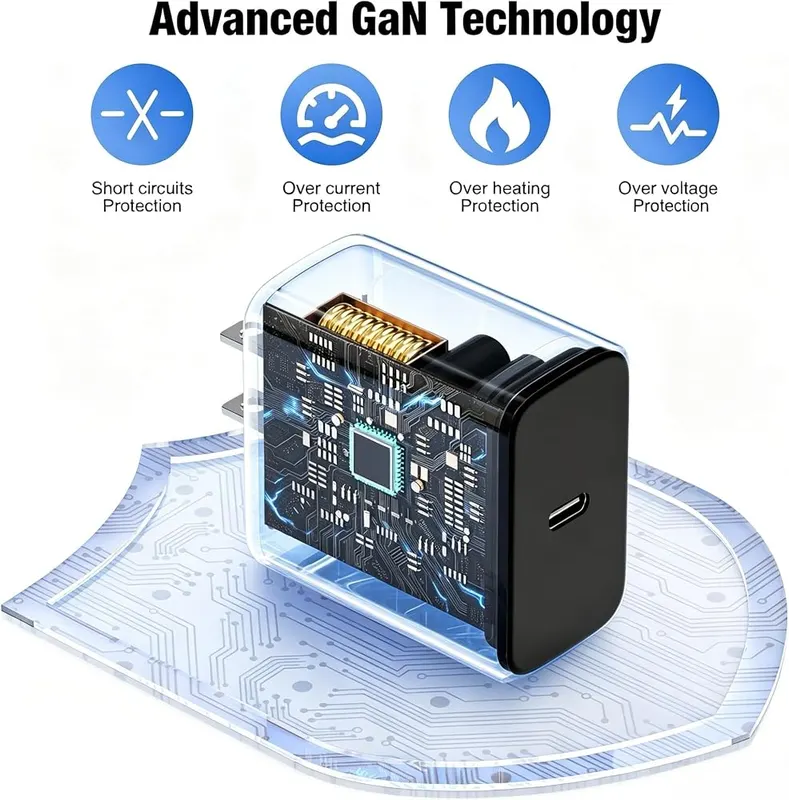 COONCXEN 60W USB C Charger Block – 60W USB-C charger block