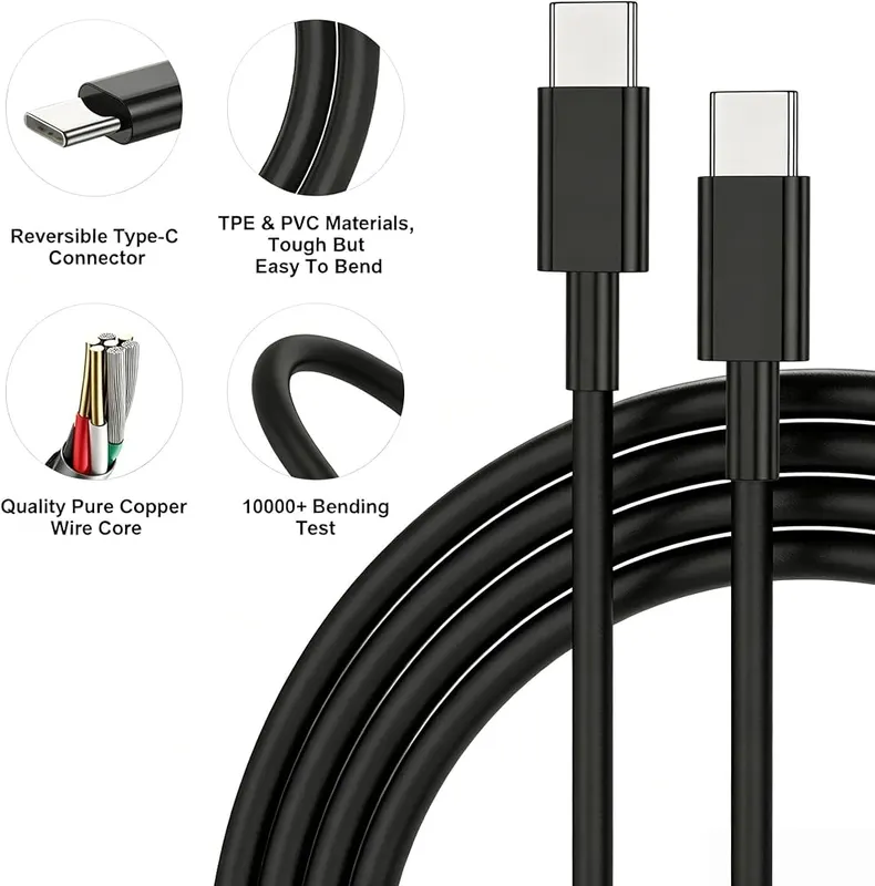 COONCXEN 60W USB C Charger Block – Android and iPhone compatible