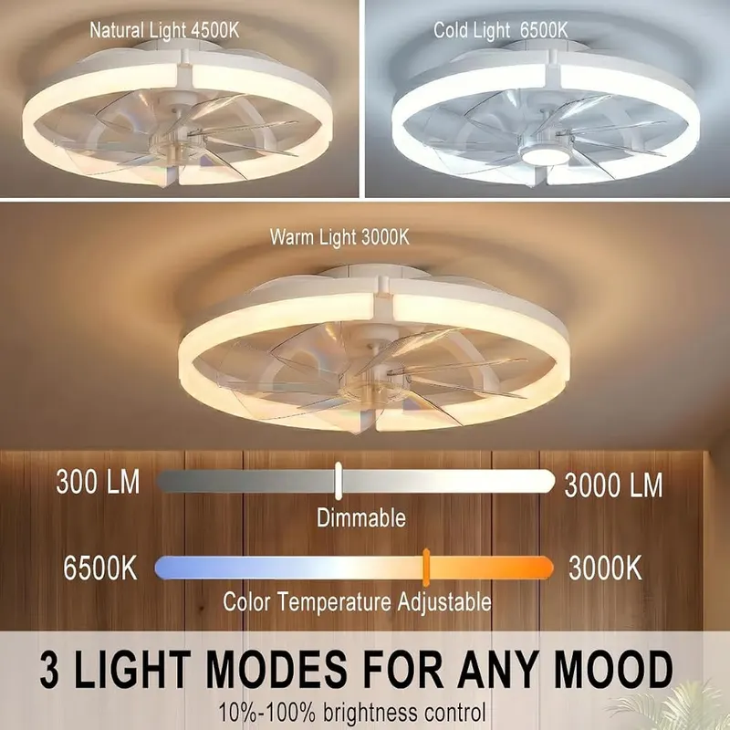 Coralov 20″ Ceiling Fan – Six different fan speed settings