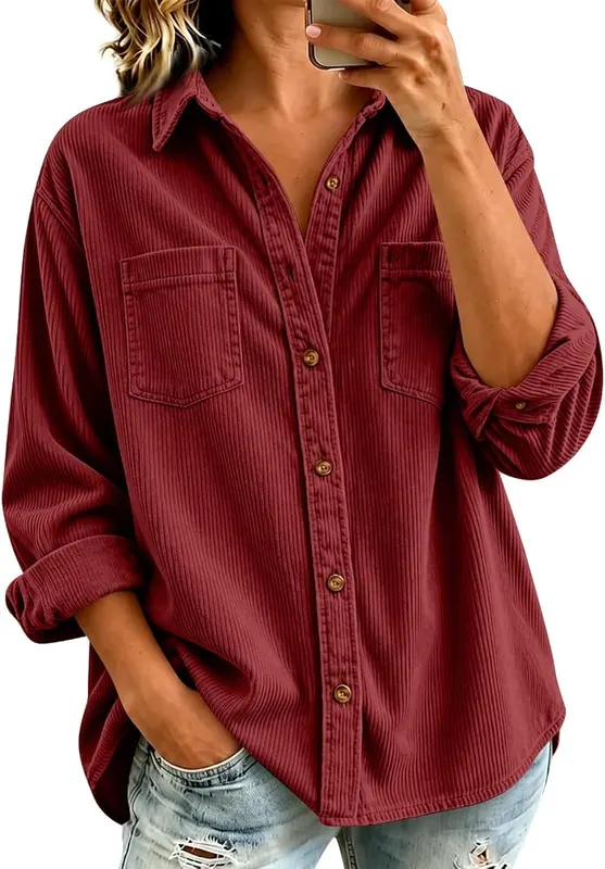 Corduroy Button Down Shirts